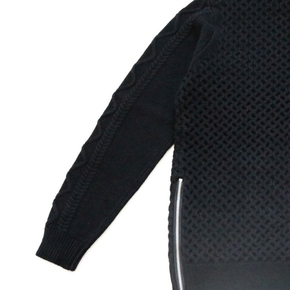 KARL LAGERFELD Heavyweight Knit Back Zipper Sweater - Picture 4 of 5